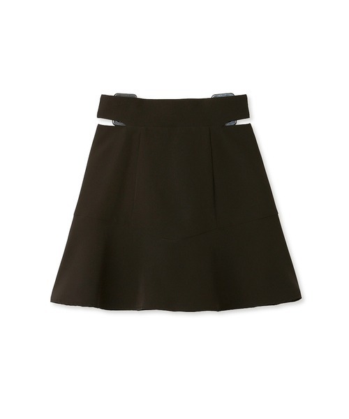 SNIDEL フレアスカショーパン 黒 SNIDEL（スナイデル）の「フレアスカショーパン（その他パンツ