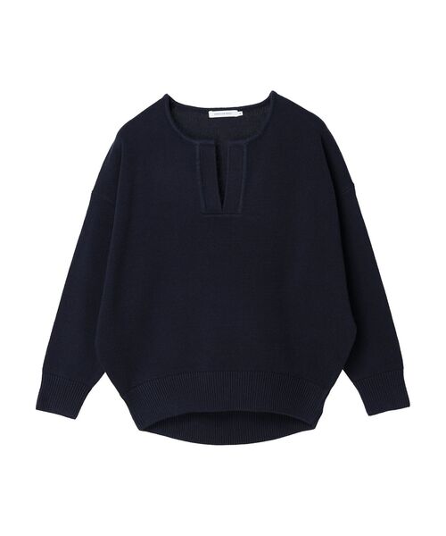 AMERICAN HOLIC（アメリカンホリック）の「スキッパーニットプルオーバー（ニット/セーター・レディース・ブルー/グリーン/アイボリー/ピンク/ネイビー・M/L）」の10枚目の写真