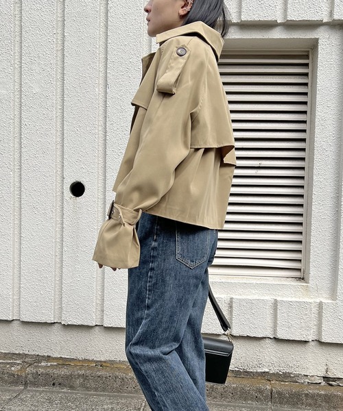 トレンチショートジャケット