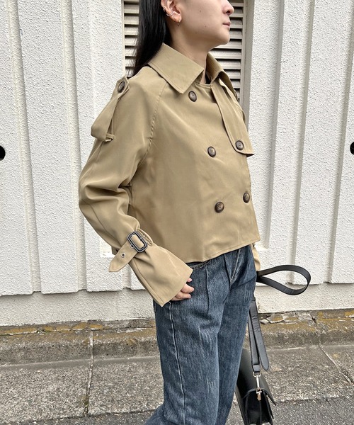 トレンチショートジャケット