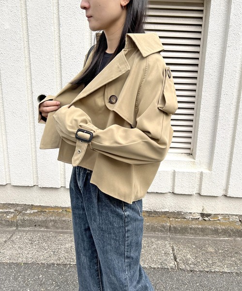 トレンチショートジャケット