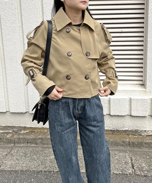 トレンチショートジャケット