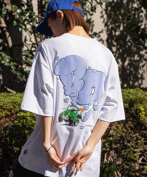 BEN DAVIS（ベンデイビス）の「【BEN DAVIS(ベンデイビス)】SMOKING 4WD TEE / バックプリント 半袖 Tシャツ（Tシャツ/カットソー・メンズ・ホワイト/ミント/チャコール/ピンク系その他4・MEDIUM/LARGE/X-LARGE）」の13枚目の写真