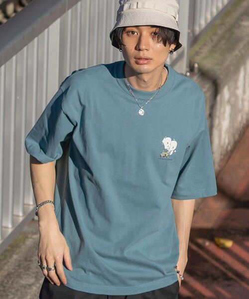 BEN DAVIS（ベンデイビス）の「【BEN DAVIS(ベンデイビス)】SMOKING 4WD TEE / バックプリント 半袖 Tシャツ（Tシャツ/カットソー・メンズ・ホワイト/ミント/チャコール/ピンク系その他4・MEDIUM/LARGE/X-LARGE）」の21枚目の写真