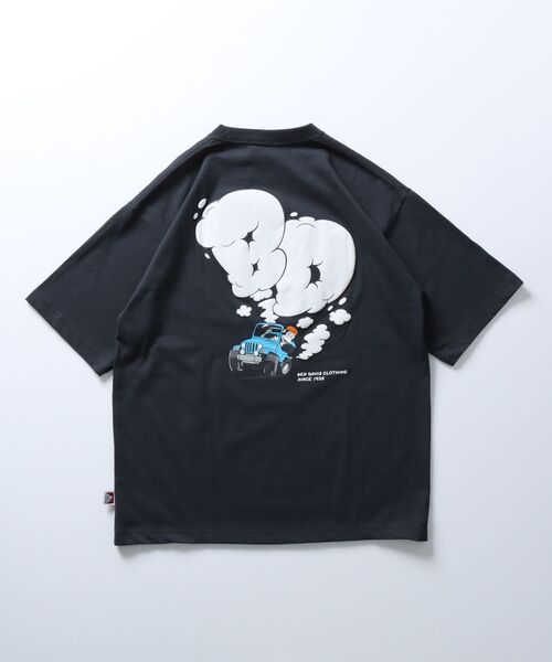 BEN DAVIS(ベンデイビス)】SMOKING 4WD TEE / バックプリント 半袖 T