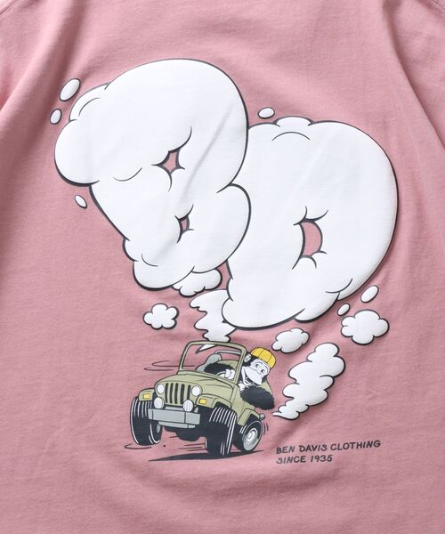 BEN DAVIS（ベンデイビス）の「【BEN DAVIS(ベンデイビス)】SMOKING 4WD TEE / バックプリント 半袖 Tシャツ（Tシャツ/カットソー・メンズ・ホワイト/ミント/チャコール/ピンク系その他4・MEDIUM/LARGE/X-LARGE）」の10枚目の写真