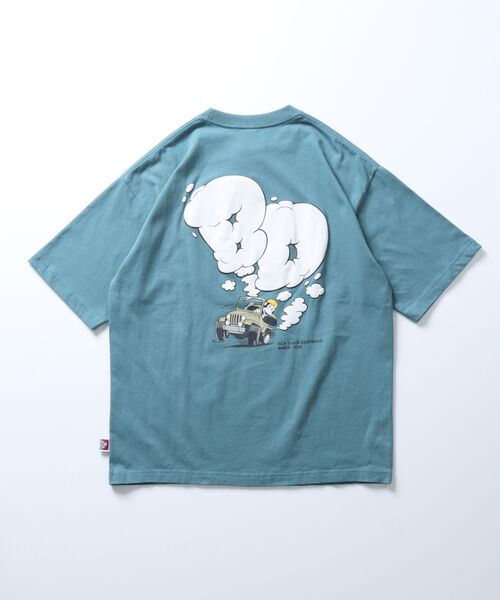 BEN DAVIS（ベンデイビス）の「【BEN DAVIS(ベンデイビス)】SMOKING 4WD TEE / バックプリント 半袖 Tシャツ（Tシャツ/カットソー・メンズ・ホワイト/ミント/チャコール/ピンク系その他4・MEDIUM/LARGE/X-LARGE）」の7枚目の写真