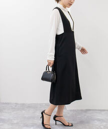 NOLLEY’S | ◇【WEB限定カラーあり】パール付きジャンパースカート(ワンピース)