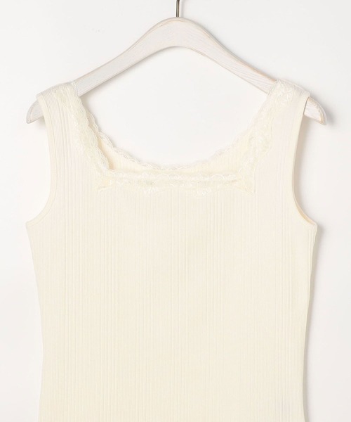 179/WG（イチナナキュウダブルジー）の「2WAYレースタンクトップ（タンクトップ・レディース・ブラック/ブルー/サーモンピンク/オフホワイト/ピンク/ミント・FREE）」の8枚目の写真