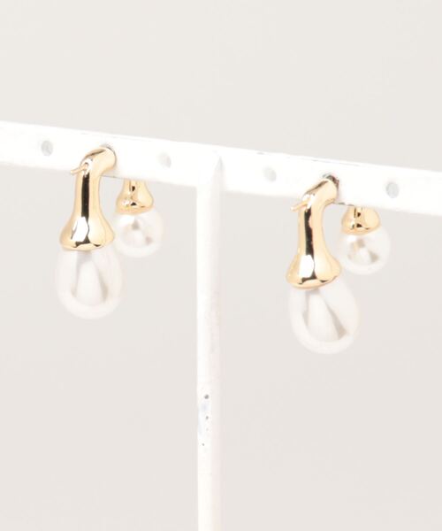 Futier land（フューティアランド）の「ジオメトリーパールピアス（ピアス（両耳用）・レディース・ゴールド・FREE）」の9枚目の写真