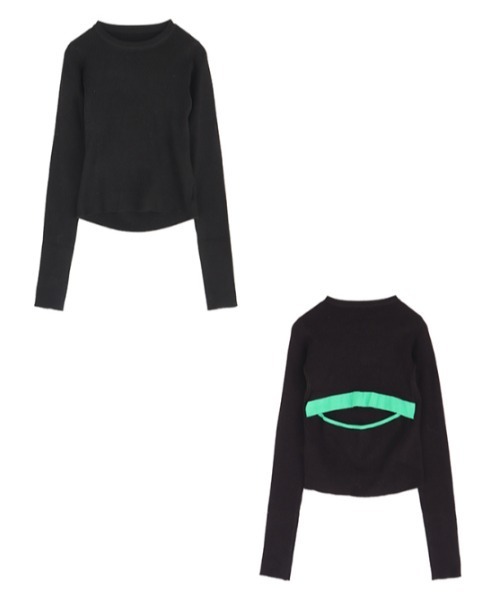 AMAIL（アマイル）の「2way hello knit（ニット/セーター・レディース・ブラック/ピンク/アイボリー・FREE）」の17枚目の写真