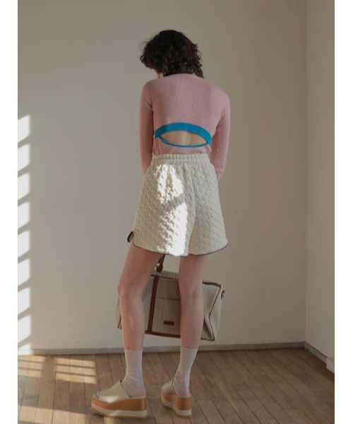 AMAIL（アマイル）の「2way hello knit（ニット/セーター・レディース・ブラック/ピンク/アイボリー・FREE）」の5枚目の写真