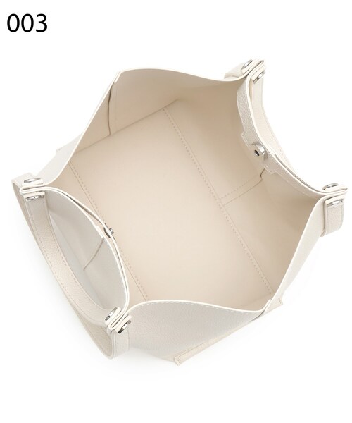 INDIVI(インディヴィ)の「◆ツーハンドルこなれバッグ(トートバッグ・レディース・オフホワイト/ブラック系4/ベージュ系4・00)」の6枚目の写真