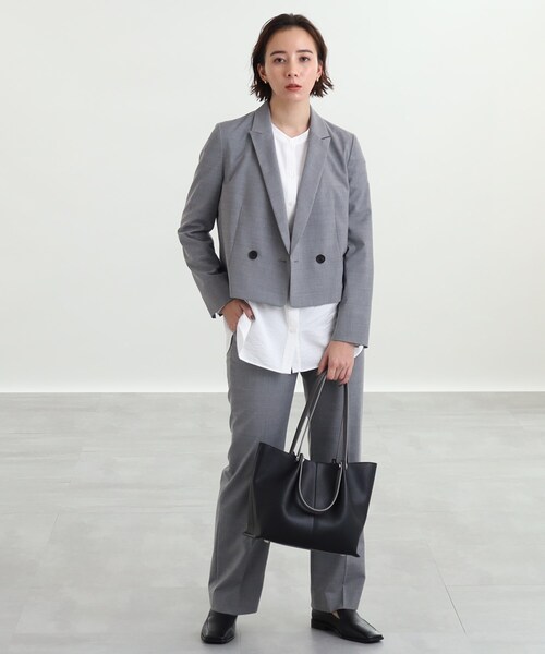 INDIVI(インディヴィ)の「◆ツーハンドルこなれバッグ(トートバッグ・レディース・オフホワイト/ブラック系4/ベージュ系4・00)」の12枚目の写真