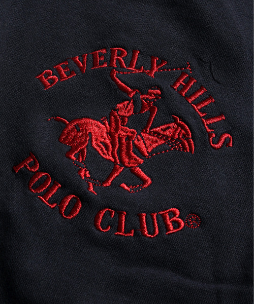 BEVERLY HILLS POLO CLUB(ビバリーヒルズポロクラブ)の「【neos -addictive design-】BEVERLY HILLS POLO CLUB ビバリーヒルズ ポロクラブ ビッグシルエット ロゴ刺繍 スウェット ハーフジップ アノラック(スウェット・メンズ・オフホワイト/ネイビー/ホワイト/ブラック/グリーン/マスタード・MEDIUM/LARGE/X-LARGE)」の7枚目の写真