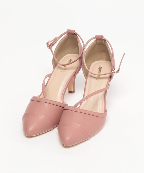 Andemiu(アンデミュウ)の「キリカエストラップパンプス190471(パンプス・レディース・ベージュ/ピンク/ホワイト×ブラック・MEDIUM/LARGE)」の9枚目の写真