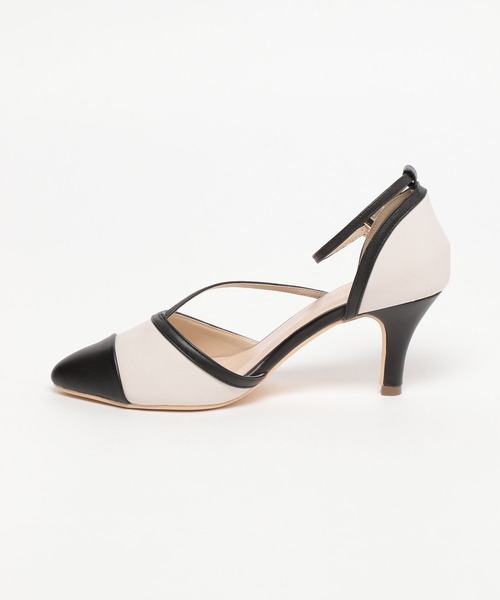 Andemiu(アンデミュウ)の「キリカエストラップパンプス190471(パンプス・レディース・ベージュ/ピンク/ホワイト×ブラック・MEDIUM/LARGE)」の15枚目の写真