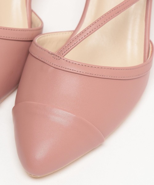 Andemiu(アンデミュウ)の「キリカエストラップパンプス190471(パンプス・レディース・ベージュ/ピンク/ホワイト×ブラック・MEDIUM/LARGE)」の13枚目の写真