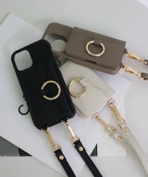 TRUNC 88 | 【iPhone14/14PRO】 Shoulder Strap  iPhone Card Case (スマホケース/カバー)