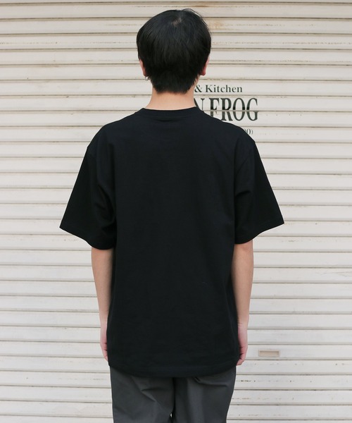 and wander(アンドワンダー)の「and wander/アンドワンダー big logo T 半袖Tシャツ(Tシャツ/カットソー・メンズ・ホワイト/ブラック・XL/M/L)」の18枚目の写真