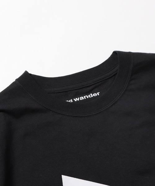 and wander(アンドワンダー)の「and wander/アンドワンダー big logo T 半袖Tシャツ(Tシャツ/カットソー・メンズ・ホワイト/ブラック・XL/M/L)」の19枚目の写真