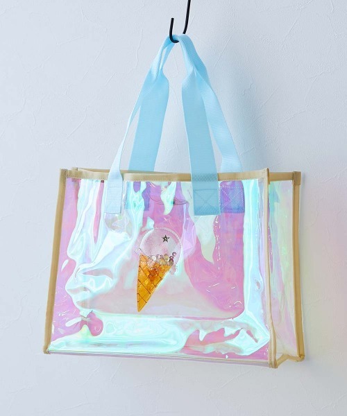 devirock（デビロック）の「えらべる形とモチーフ キラキラ プールバッグ（スイムグッズ・キッズ・オレンジ/ラベンダー/ピンク/その他4/パープル系1/オレンジ系1/ベージュ系1・ONE SIZE）」の2枚目の写真