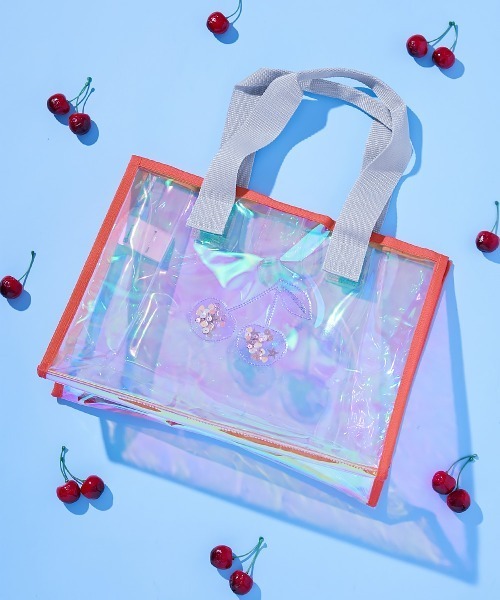 devirock（デビロック）の「えらべる形とモチーフ キラキラ プールバッグ（スイムグッズ・キッズ・オレンジ/ラベンダー/ピンク/その他4/パープル系1/オレンジ系1/ベージュ系1・ONE SIZE）」の6枚目の写真