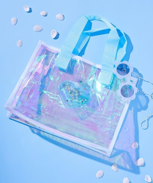 devirock（デビロック）の「えらべる形とモチーフ キラキラ プールバッグ（スイムグッズ・キッズ・オレンジ/ラベンダー/ピンク/その他4/パープル系1/オレンジ系1/ベージュ系1・ONE SIZE）」の7枚目の写真