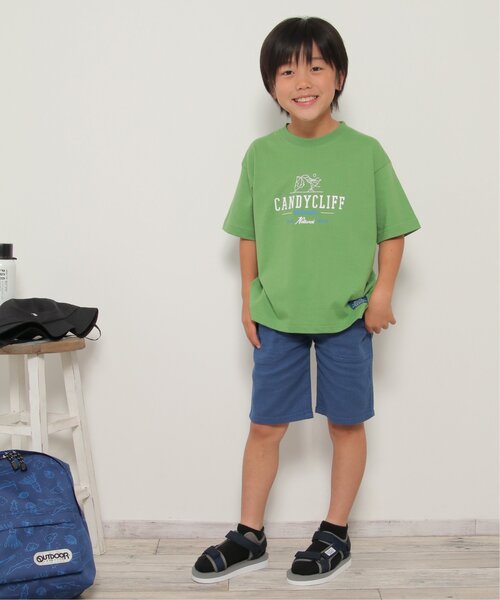 ikka(イッカ)の「ストレッチパナマハーフパンツ(120~160cm)(その他パンツ・キッズ・チャコールグレー/ブルー/ベージュ/ダークグリーン・120/130/140/150/160)」の13枚目の写真