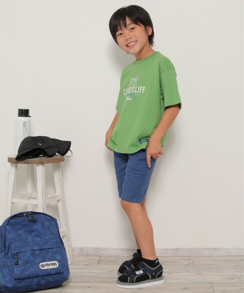 ikka(イッカ)の「ストレッチパナマハーフパンツ(120~160cm)(その他パンツ・キッズ・チャコールグレー/ブルー/ベージュ/ダークグリーン・120/130/140/150/160)」の14枚目の写真