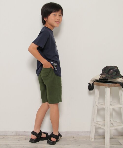ikka(イッカ)の「ストレッチパナマハーフパンツ(120~160cm)(その他パンツ・キッズ・チャコールグレー/ブルー/ベージュ/ダークグリーン・120/130/140/150/160)」の17枚目の写真