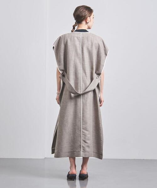 SACRA（サクラ）の「＜SACRA＞BASKET ロングジレ（その他アウター・レディース・モカ・38）」の4枚目の写真