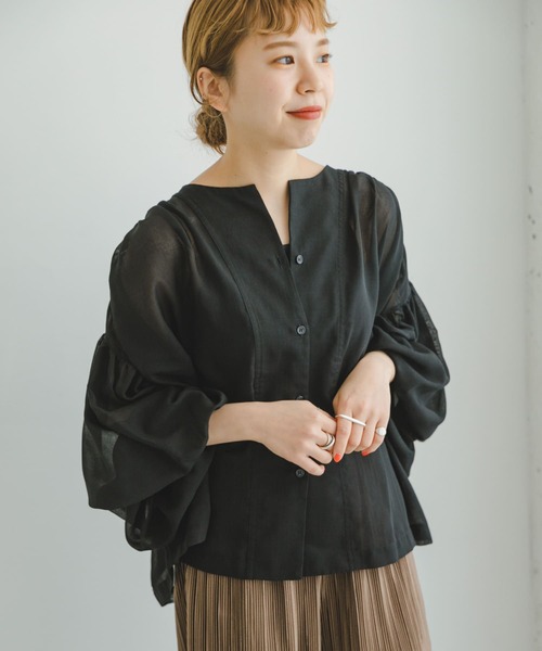 PEボイルボリュームブラウス ITEMS URBANRESEARCH（アイテムズ アーバンリサーチ）の「ボイル
