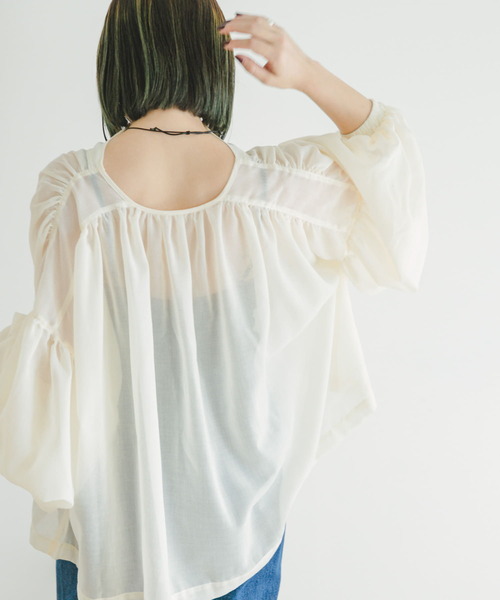 PEボイルボリュームブラウス ITEMS URBANRESEARCH（アイテムズ アーバンリサーチ）の「ボイル