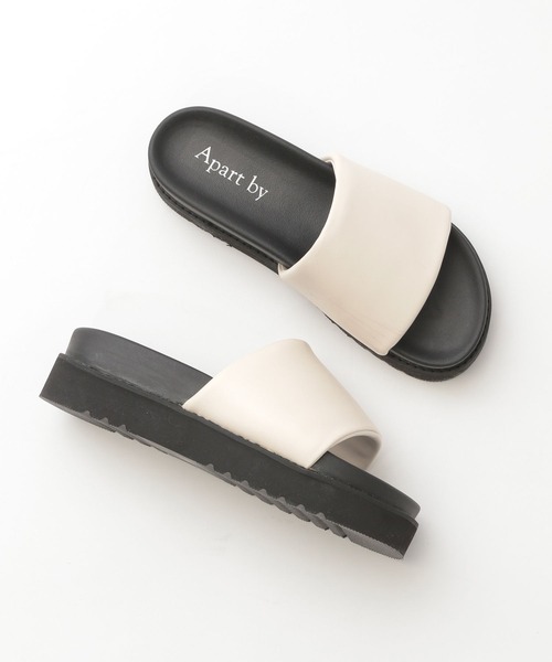 A part by(アパートバイ)の「アツゾコバンドサンダル(サンダル・レディース・ブラック/アイボリー・MEDIUM/LARGE)」の5枚目の写真