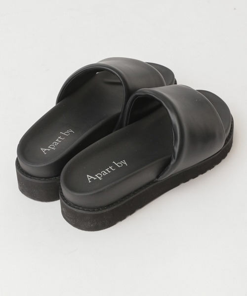 A part by(アパートバイ)の「アツゾコバンドサンダル(サンダル・レディース・ブラック/アイボリー・MEDIUM/LARGE)」の13枚目の写真