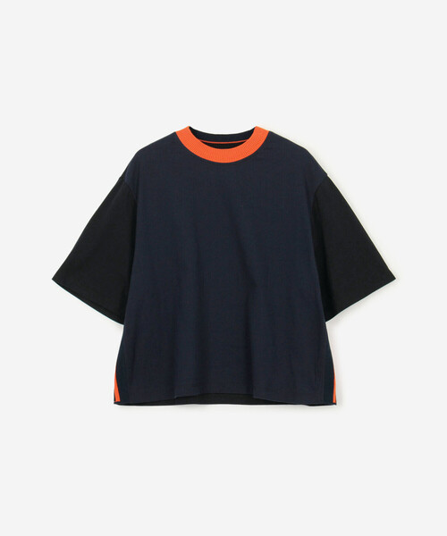 Coohem（コーヘン）の「COOHEM | サイドラインTシャツ WOMEN（Tシャツ/カットソー・レディース・ホワイト系その他5/ブルー系その他5・M）」の2枚目の写真