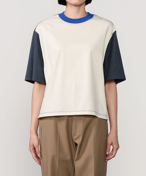 Coohem（コーヘン）の「COOHEM | サイドラインTシャツ WOMEN（Tシャツ/カットソー・レディース・ホワイト系その他5/ブルー系その他5・M）」の10枚目の写真