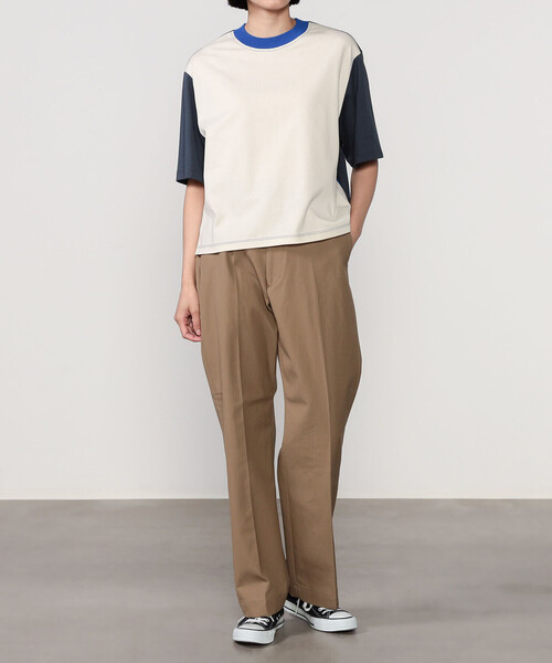 Coohem（コーヘン）の「COOHEM | サイドラインTシャツ WOMEN（Tシャツ/カットソー・レディース・ホワイト系その他5/ブルー系その他5・M）」の4枚目の写真