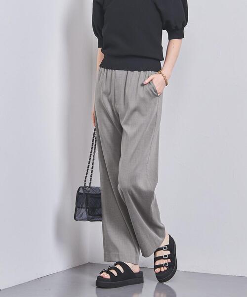 UNITED ARROWS(ユナイテッドアローズ)の「T/R ドロースト イージーパンツ(その他パンツ・レディース・グレー/ピンク/ネイビー・36/38)」の9枚目の写真