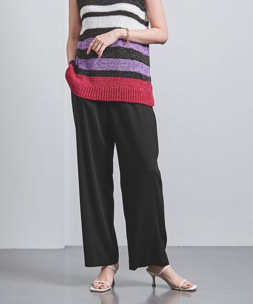 UNITED ARROWS(ユナイテッドアローズ)の「T/R ドロースト イージーパンツ(その他パンツ・レディース・グレー/ピンク/ネイビー・36/38)」の18枚目の写真