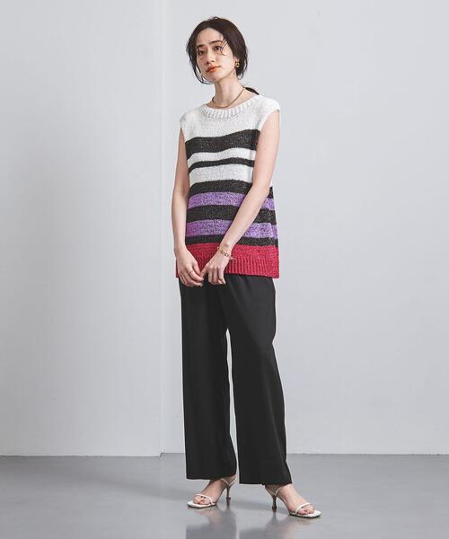 UNITED ARROWS(ユナイテッドアローズ)の「T/R ドロースト イージーパンツ(その他パンツ・レディース・グレー/ピンク/ネイビー・36/38)」の19枚目の写真