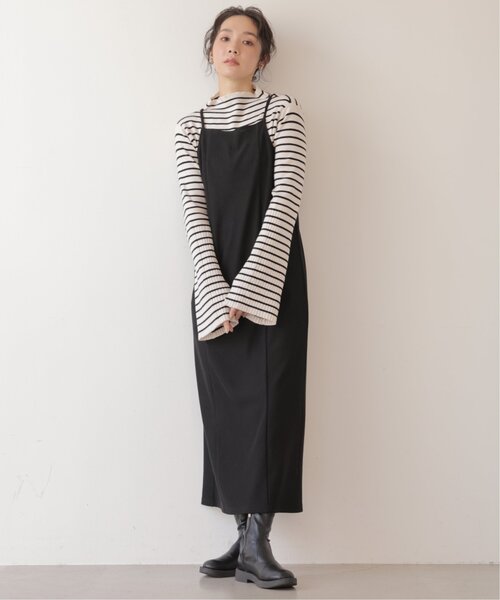 frames RAY CASSIN（フレームスレイカズン）の「シーズンレスリブデザインキャミワンピース（ワンピース・レディース・ブルー/マスタード/ブラック/キナリ・FREE）」の7枚目の写真