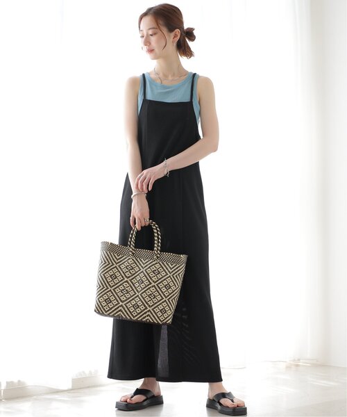 frames RAY CASSIN（フレームスレイカズン）の「シーズンレスリブデザインキャミワンピース（ワンピース・レディース・ブルー/マスタード/ブラック/キナリ・FREE）」の17枚目の写真