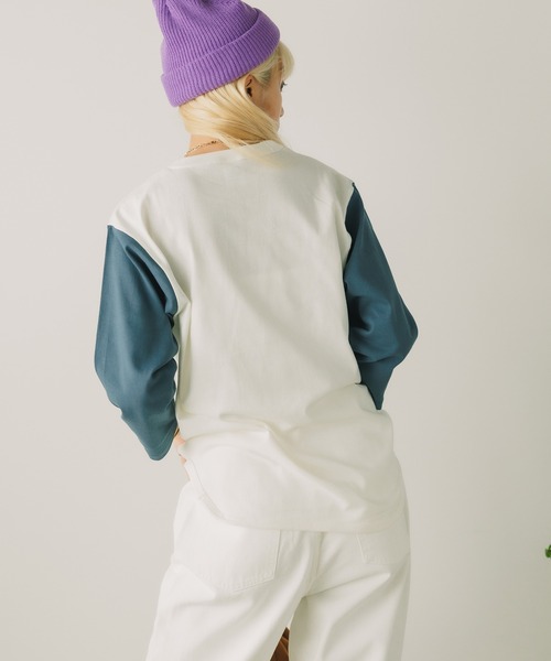 【boohoo】オープンステッチ ニットTシャツ OY/オーワイ』 HEART STITCH ODOLLY T/ハートステッチ