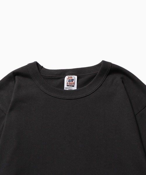 CROSS & STITCH(クロスステッチ)の「CROSS&STITCH/クロスアンドステッチ オープンエンド 3/4スリーブ ベースボールTシャツ バインダーネック 2026年 夏 夏服(Tシャツ/カットソー・メンズ・ホワイト×グリーン/ホワイト×ブルー/ホワイト×レッド/グレー系/スミクロ・M/XL/S/L)」の8枚目の写真