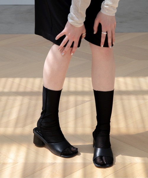 ペイント柄シアーチュール足袋ソックス（ソックス/靴下