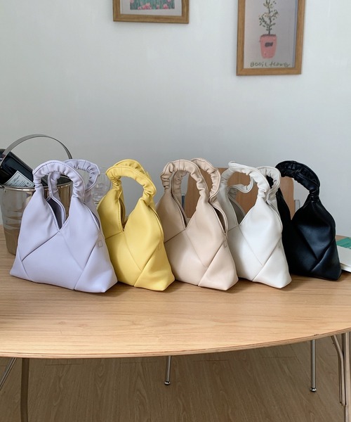 Silly（シリー）の「パステルカラー2wayミニバッグ（ハンドバッグ・レディース・アイボリー/ブラック/イエロー/ベージュ/パープル・FREE）」の21枚目の写真