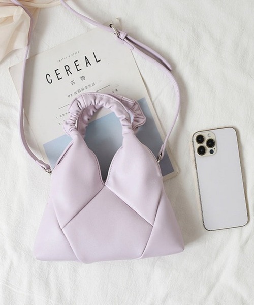 Silly（シリー）の「パステルカラー2wayミニバッグ（ハンドバッグ・レディース・アイボリー/ブラック/イエロー/ベージュ/パープル・FREE）」の20枚目の写真