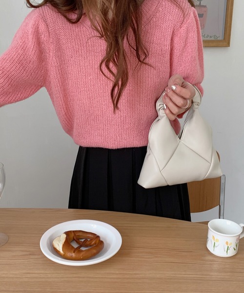 Silly（シリー）の「パステルカラー2wayミニバッグ（ハンドバッグ・レディース・アイボリー/ブラック/イエロー/ベージュ/パープル・FREE）」の19枚目の写真